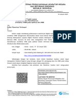 Undangan FGD Tindak Lanjut Penyusunan Dan Pemeliharaan Arsitektur SPBE Pada Aplikasi SIA SPBE - 19-20 Jan