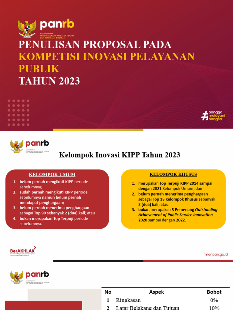 Penulisan Proposal Pada KIPP 2023 | PDF