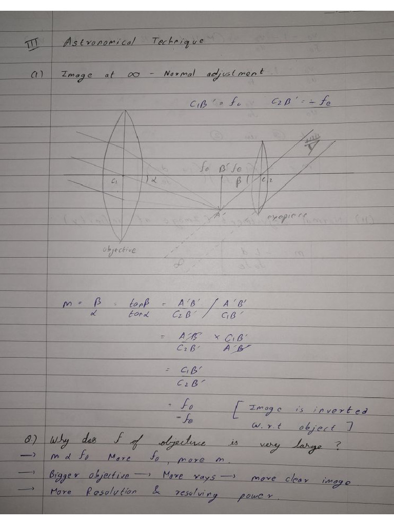 Telescope Formula Normal Adjustment PDF
