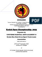 Invitation Letter N Event - Kedah Open 2023
