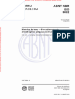 NBRISO3082 - Minérios de Ferro - Procedimentos de Amostragem e Preparação de Amostra