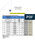 Schedules of Calibration of Equipment and Apparatuses: Usa/Taiwan