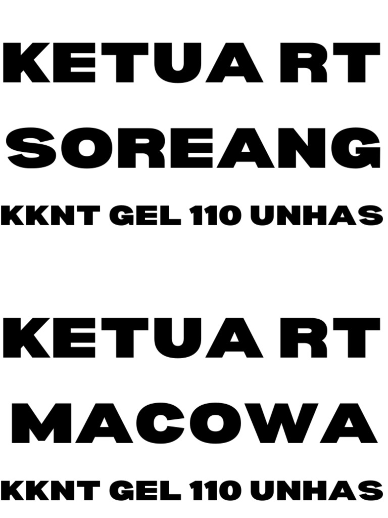 Nama plang jalan pdf