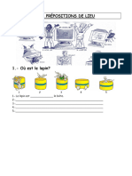 Les Prepositions de Lieu Exercice Grammatical - 20146