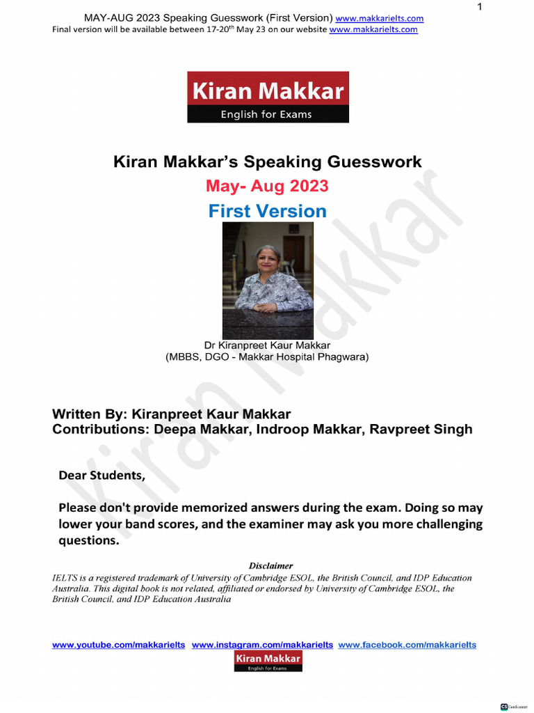 Makkar New Cue Card Pdf Download 2024