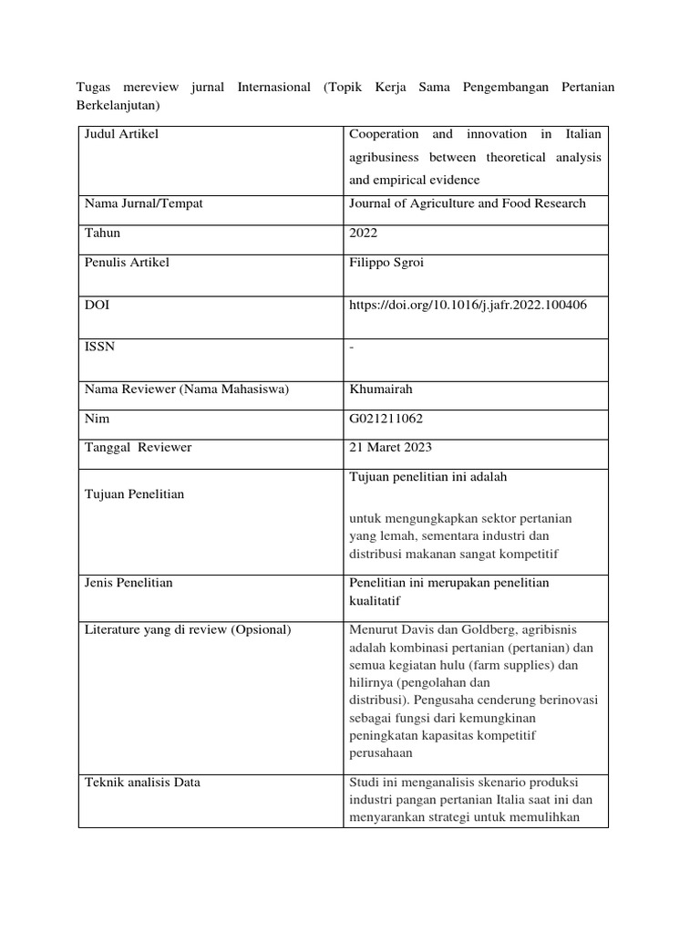 Review Jurnal Unhas Pdf