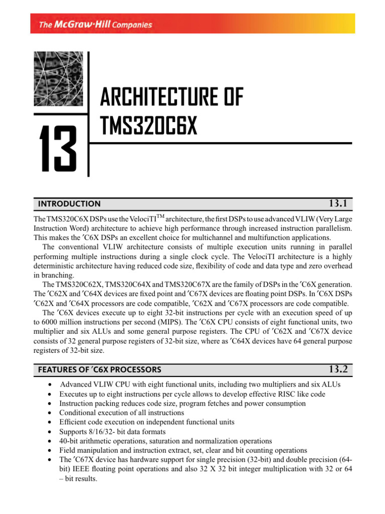 TMS320C6X Digital Signal Processors Architecture Programming and