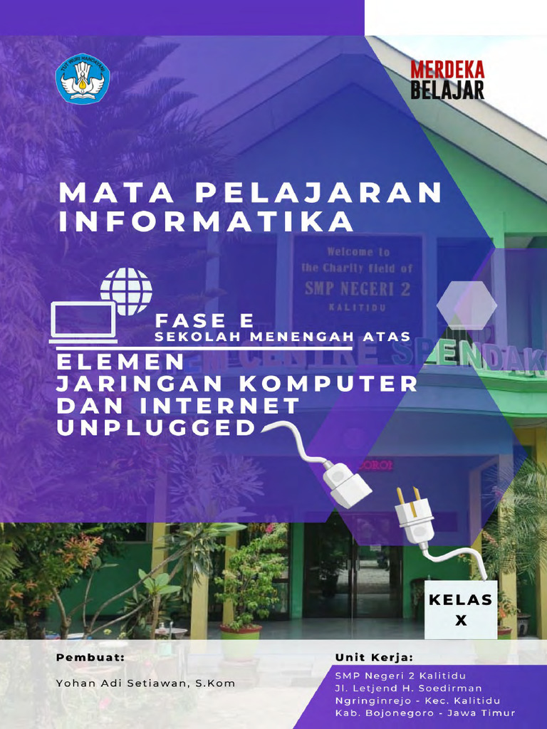 Modul ajar informatika konektivitas internet melalui jaringan kabel