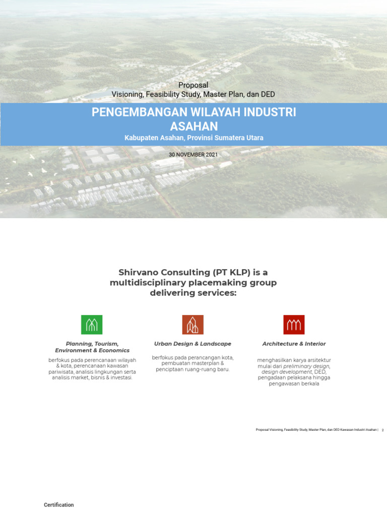 Project Proposal Kawasan Industri Asahan | PDF