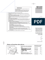 Mode D'emploi Sharp XE-A217B (Français - 4 Des Pages)