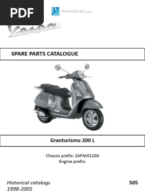 Scooteronderdelen voor Vespa Modern GT 200 L Granturismo 4V tot '04 - Perfecte Pasvorm