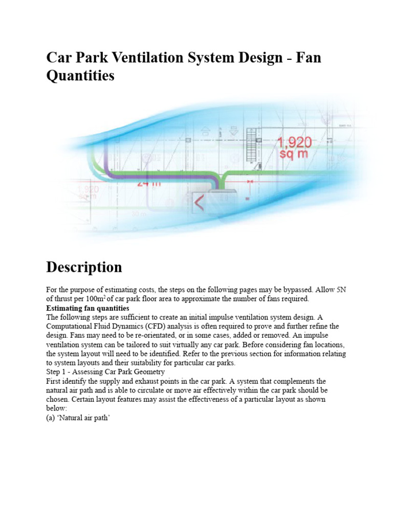Car Park Ventilation System Design PDF