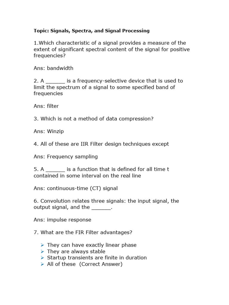MC Signals, Spectra, and Signal Processing PDF
