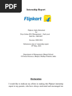 Project Report of Flipkart