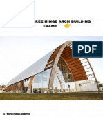 Design of Tree Hinge Arch Building Frame_