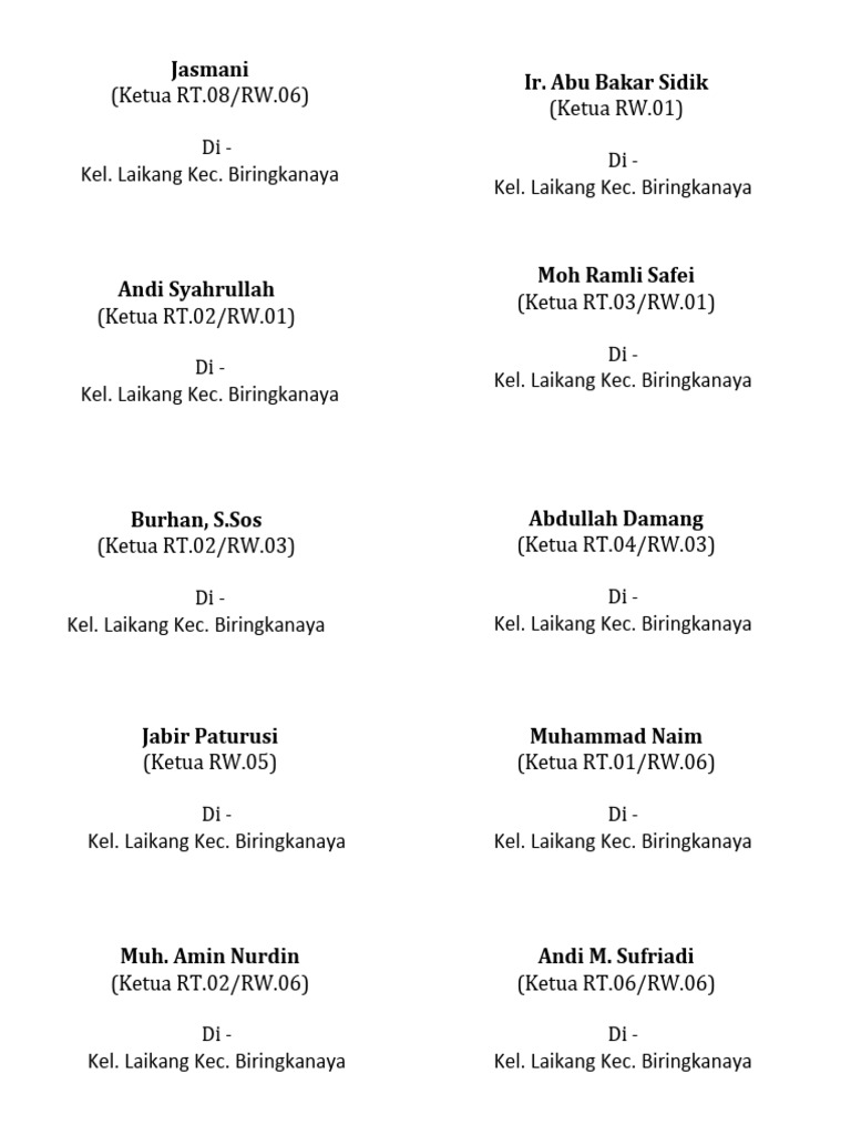 Label Undangan PDF