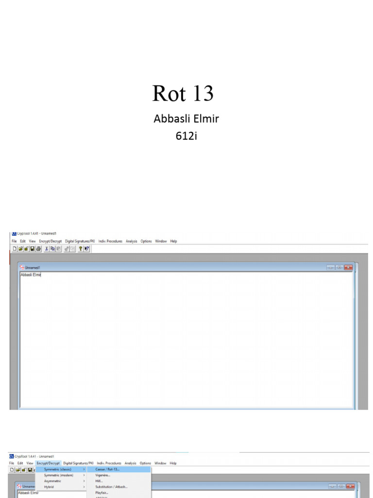 Understanding ROT13 Encryption Basics | PDF