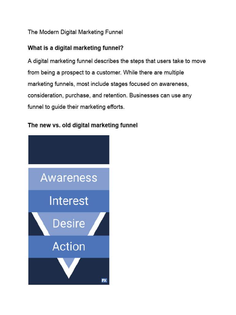 Understanding the Digital Marketing Funnel | PDF | Digital Marketing ...