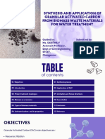 Synthesis and Application of Granular Activated Carbon From Biomass Waste Materials For Water Treatment