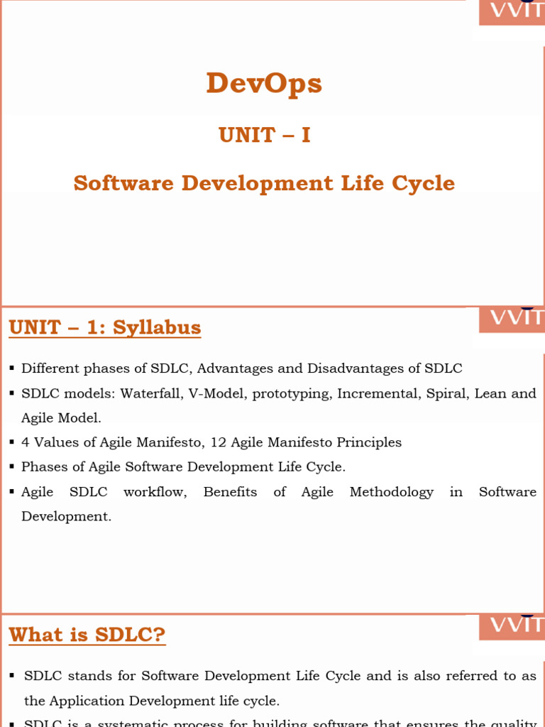 DevOps Unit - 1 Nagababu | PDF