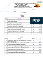 QB V Unts of DM Ece Iv Year