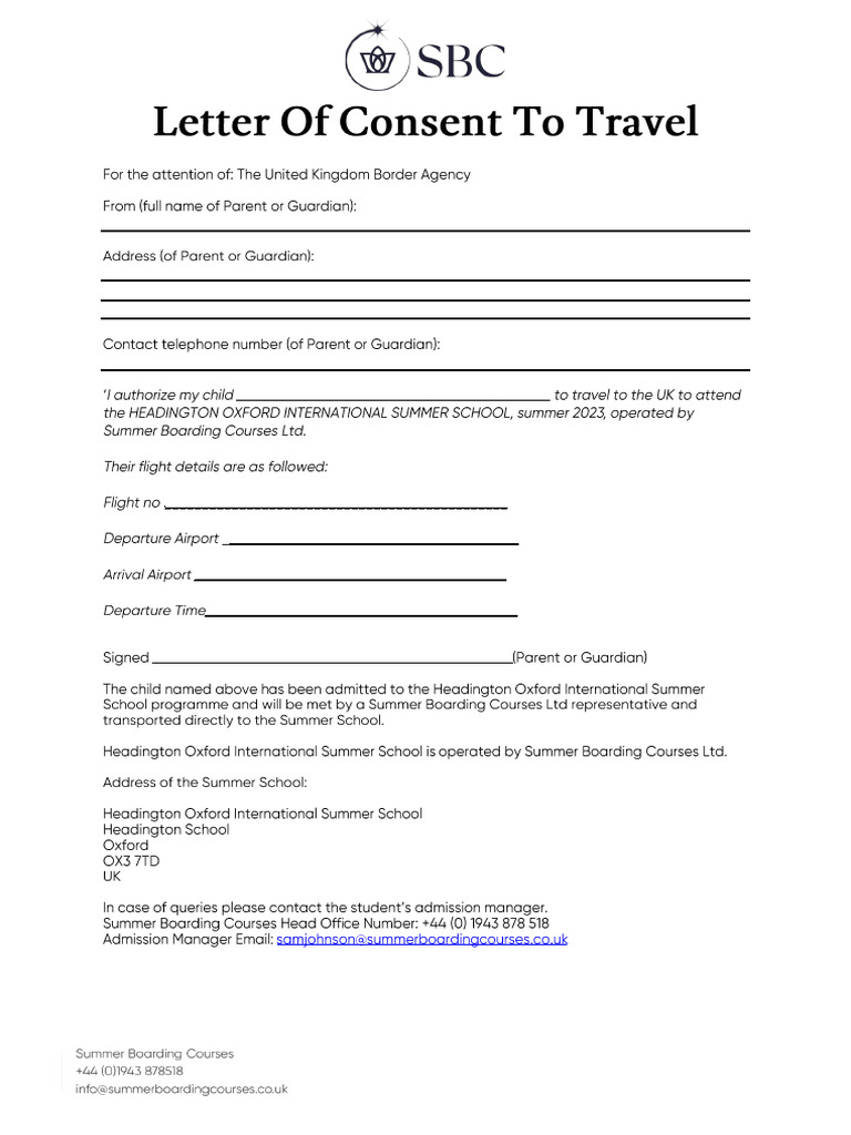 HeadingtonLetterofConsenttoTravel2023 PDF