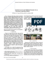 A Modeling and Simulation Based On The Multibody Dynamics For An Autonomous Agricultural Robot