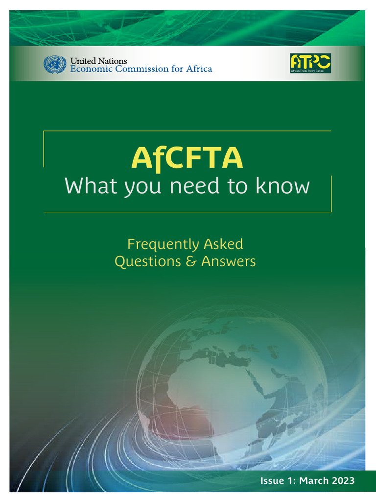 AfCFTA: Key Insights and FAQs | PDF