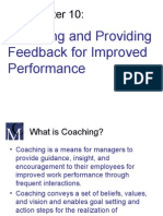 Coaching and Providing Feedback For Improved Performance