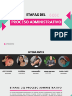 Etapas del proceso administrativo 