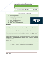 Reflexão UFCD 0594 - Administração Das Organizações