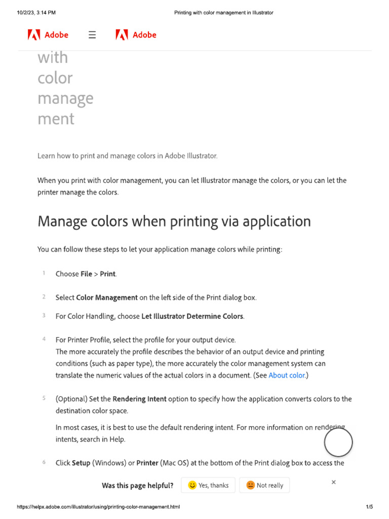 Printing pdf