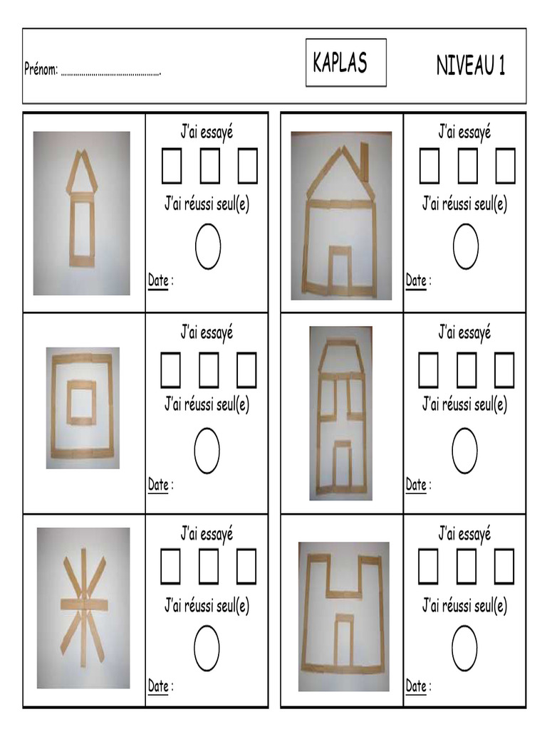Cahier Progrès Kaplas PDF
