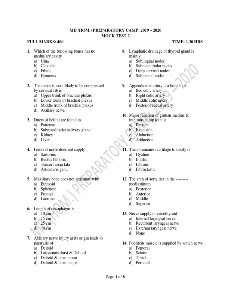 Mock Test 5 | PDF