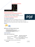 Lesson 2 Mathematical Language and Symbols