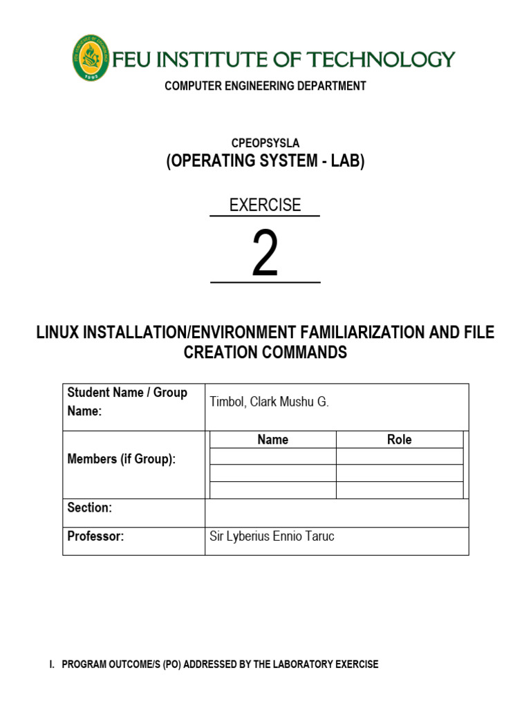 Linux Lab Guide for Students | PDF