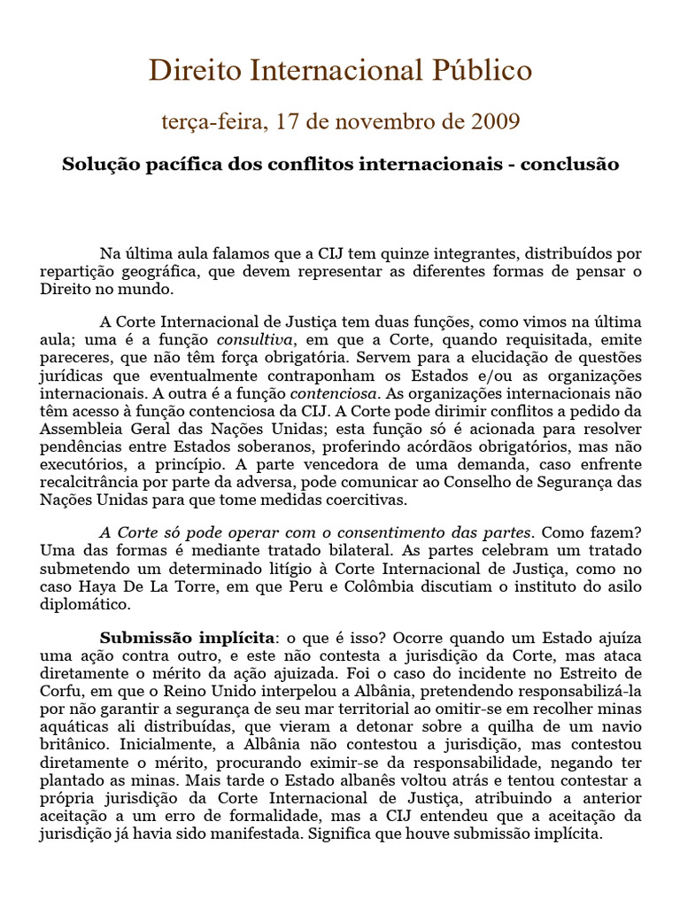 PDF) A OPINIÃO SOBRE O ARQUIPÉLAGO DE CHAGOS: A JURISDIÇÃO CONSULTIVA DA  CORTE INTERNACIONAL DE JUSTIÇA E A NOÇÃO DE CONTROVÉRSIA