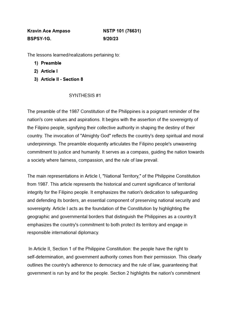 NSTP PDF Rule Of Law Philippines
