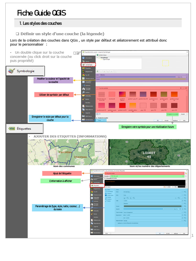 Guide QGIS 3.4 : Styles et Importation | PDF | Logiciel | Informatique
