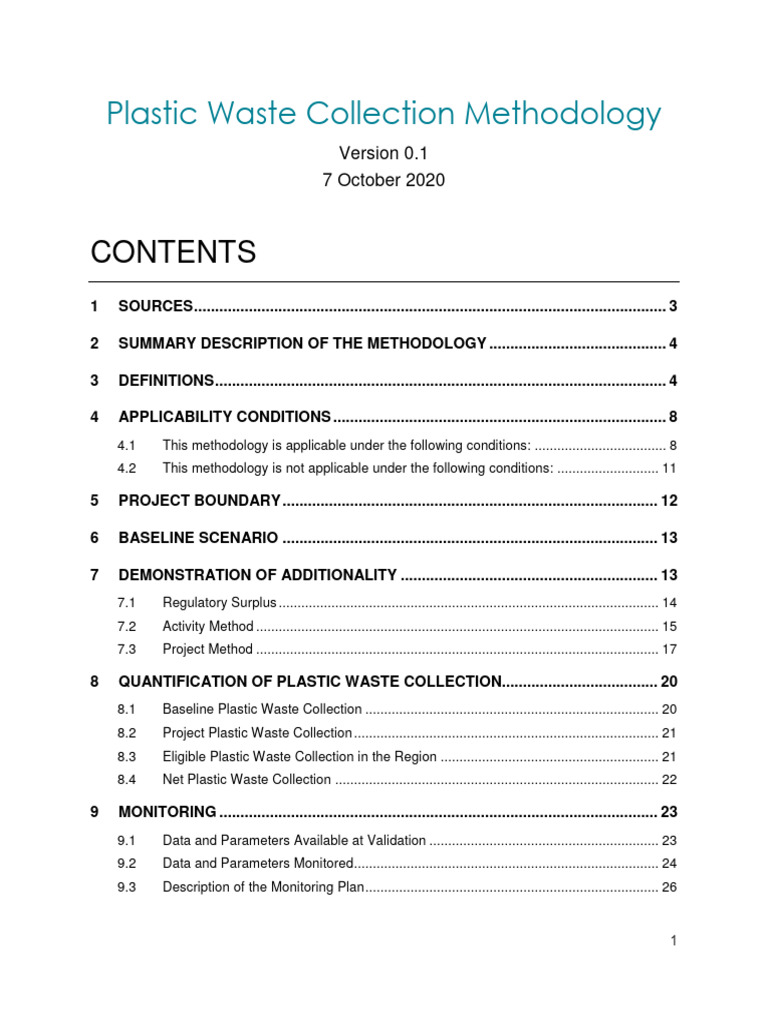 Plastic Waste Collection Guide | PDF