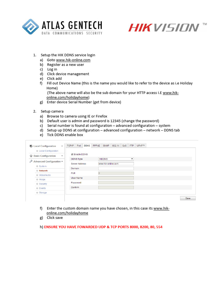 hikvision ip address setup