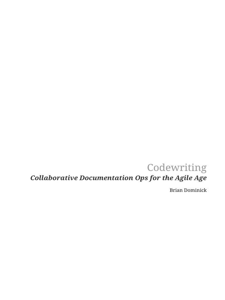 Codewriting-Book-Draft 0 4 0 | PDF | Source Code | Software