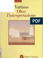 Oltre L'interpretazione - Vattimo