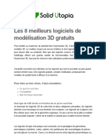 Les 8 Meilleurs Logiciels de Modélisation 3D