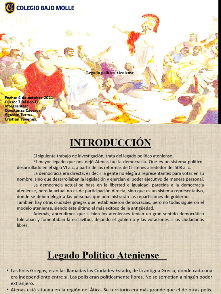 Democracia Ateniense: Origen y Legado | PDF