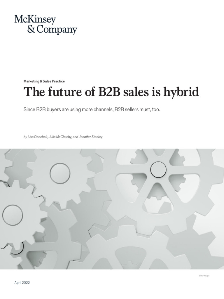 The Future of b2b Sales Is Hybrid | PDF