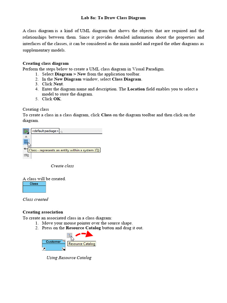 Lab 8a Draw Class Diagram | Download Free PDF | Computing | Software ...