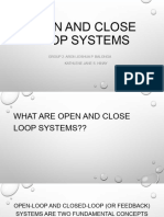 Open and Close Loop Systems