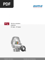 Part-Turn Actuators Profox PF-Q80 - PF-Q600: Assembly and Commissioning Operation Instructions