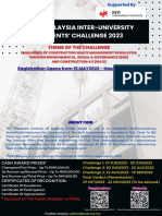 CIOB M Inter-University Students' Challenge 2023 Brochure